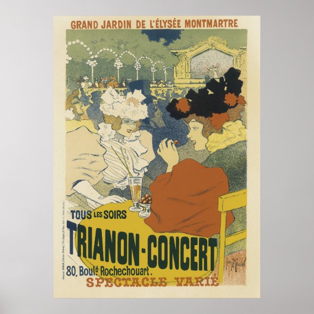 Affiches vintages - Musique dans le parc (Devant)