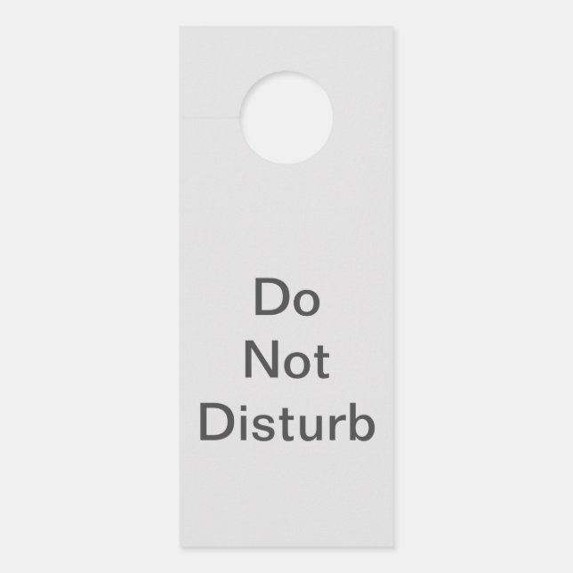 Affichette de porte (Devant)