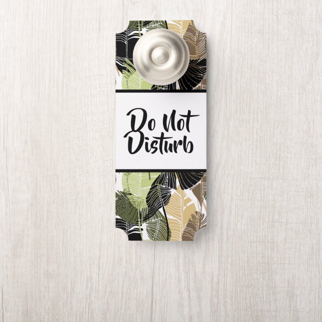 Affichette de porte (Sur le bouton)