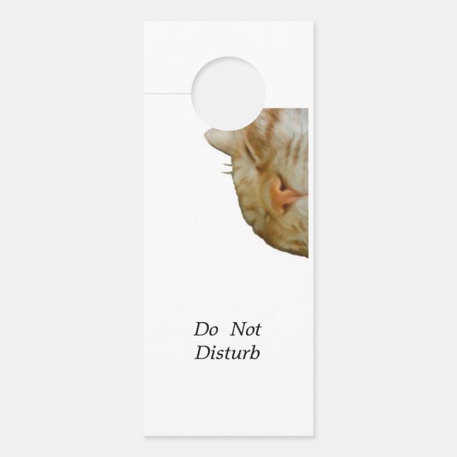 Affichette De Porte 文字　カスタマイズ　Don't disturb (Devant)