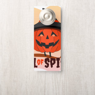 Affichette De Porte Appel de l'Esprit d'Halloween