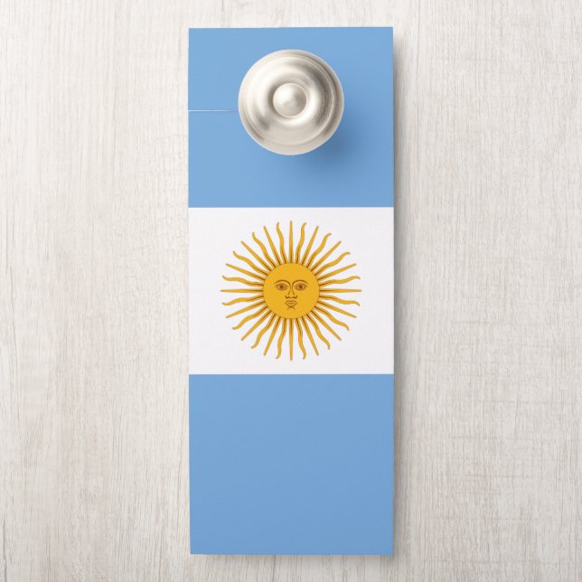 Affichette De Porte Argentina flag (Sur le bouton)