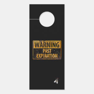 Affichette De Porte AVERTISSEMENT Expiration passée - Salle Ado sale