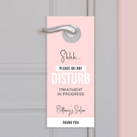 Blush Pink Ne dérangez pas le salon de beauté ou l