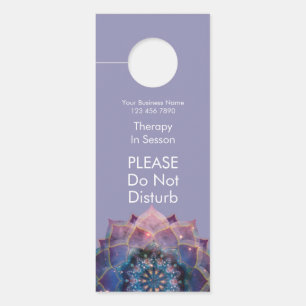 Affichette De Porte Boho Nebula Bloom   Conception de Mandala