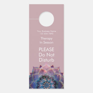 Affichette De Porte Boho Nebula Bloom Conception de Mandala