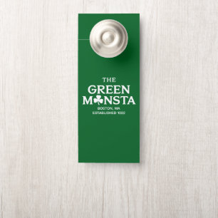 Affichette De Porte Cadeau de baseball Green Monsta Boston Green Monst