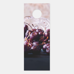 Affichette De Porte Cerise
