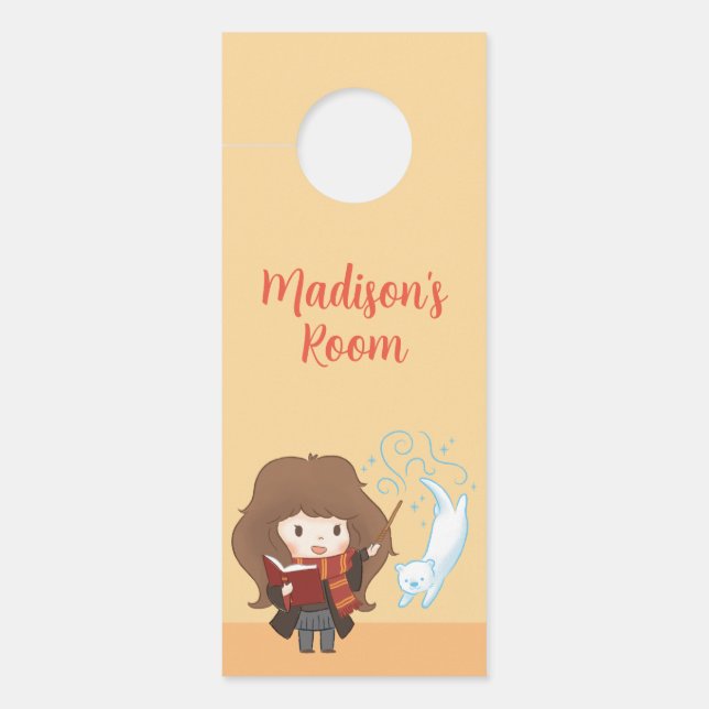 Affichette De Porte Chibi Hermione Granger Patronus (Devant)