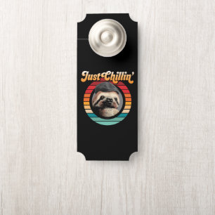 Affichette De Porte Chillin' Sloth