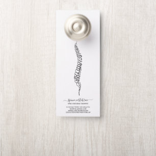 Affichette De Porte Chiropraticien médecin de la colonne vertébrale