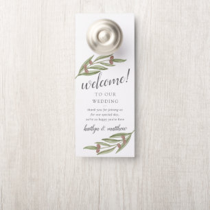Affichette De Porte Collection de Mariages de Branches d'Olivier