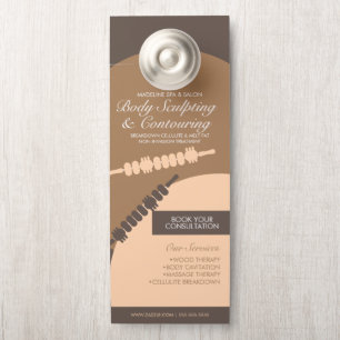 Affichette De Porte Corps Contourage Corps Massage de sculpture