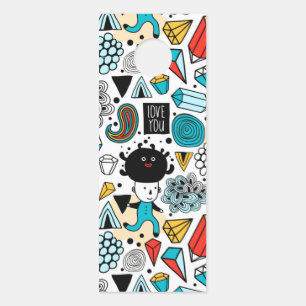 Affichette De Porte Crazy head