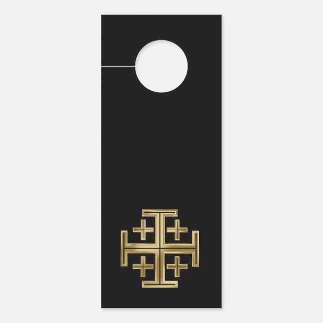 Affichette De Porte Croix chrétienne (Devant)