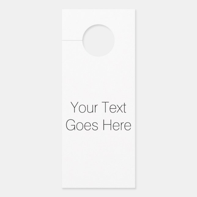 Affichette De Porte Customise-Le ! (Devant)