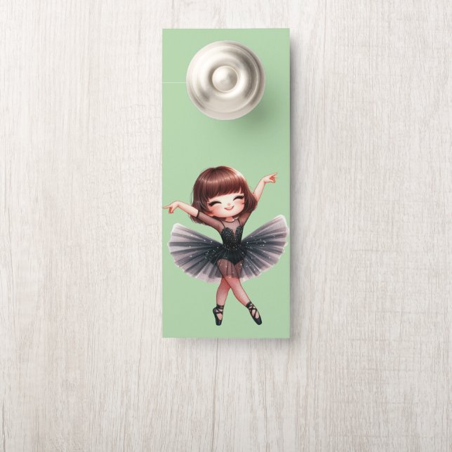 Affichette De Porte Danseur de ballet (Sur le bouton)