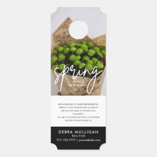 Affichette de porte de marketing immobilier modern