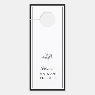 Affichette de porte de montage frontalier minimali