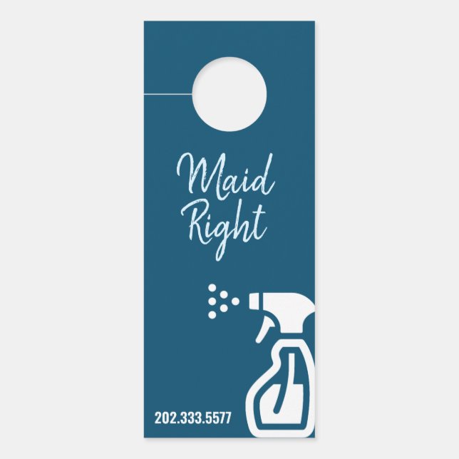 Affichette de porte de nettoyage de maison (Devant)