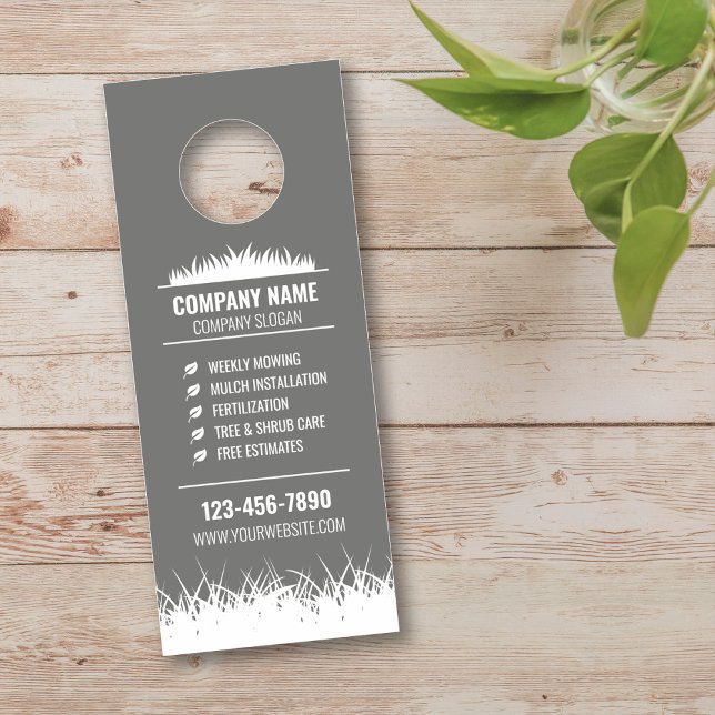 Affichette de porte de soins de pelouse Affichette (Créateur téléchargé)