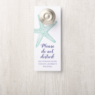 Affichette De Porte Destination Wedding Door Hanger Do Not Disturb