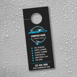 Affichette de porte Détail Auto Mobile, Lave-linge