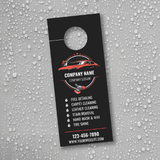 Affichette de porte Détail Auto Mobile, Lave-linge