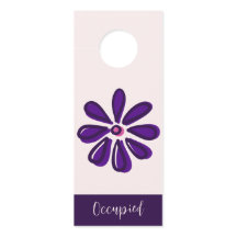 Doodle à la mode violet occupé / Vacant