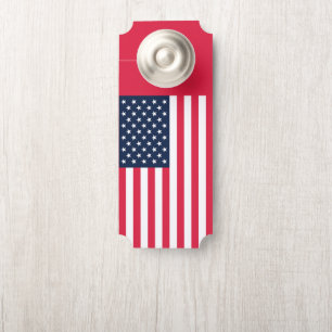 Affichette De Porte Drapeau américain 50 étoiles : vieilles étoiles de