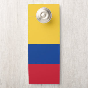 Affichette De Porte Drapeau de Colombie