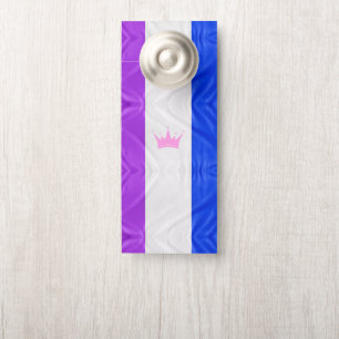 Affichette De Porte Drapeau de fierté de la culture drag de SlipperyJo