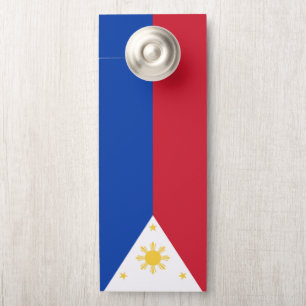 Affichette De Porte drapeau des Philippines