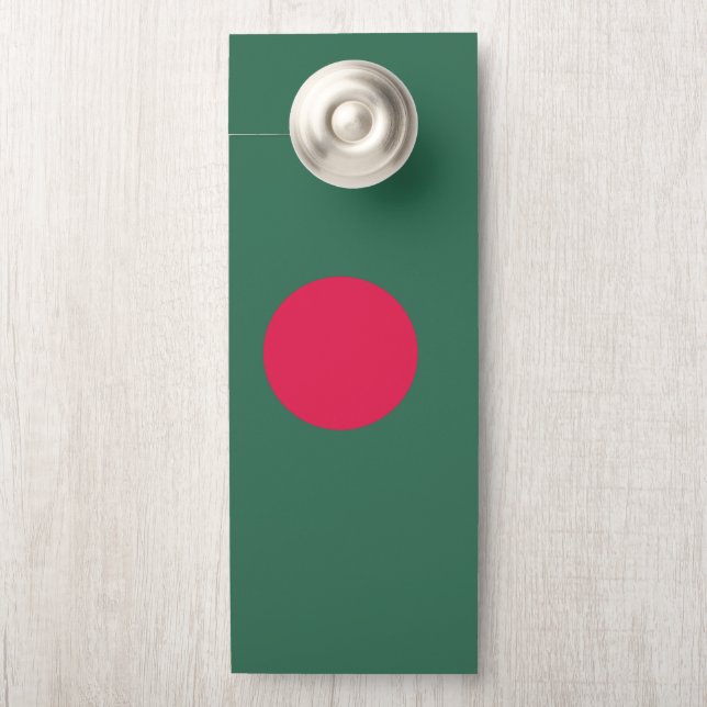 Affichette De Porte Drapeau du Bangladesh (Sur le bouton)