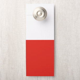 Affichette De Porte Drapeau polonais