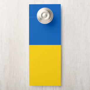 Affichette De Porte Drapeau ukrainien