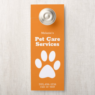 Affichette de porte du service d'installation de m