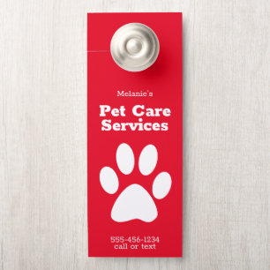 Affichette de porte du service d'installation de m