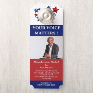 Affichette De Porte Élection politique unique