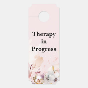 Affichette De Porte En cours Thérapie Porte de bureau Hanger