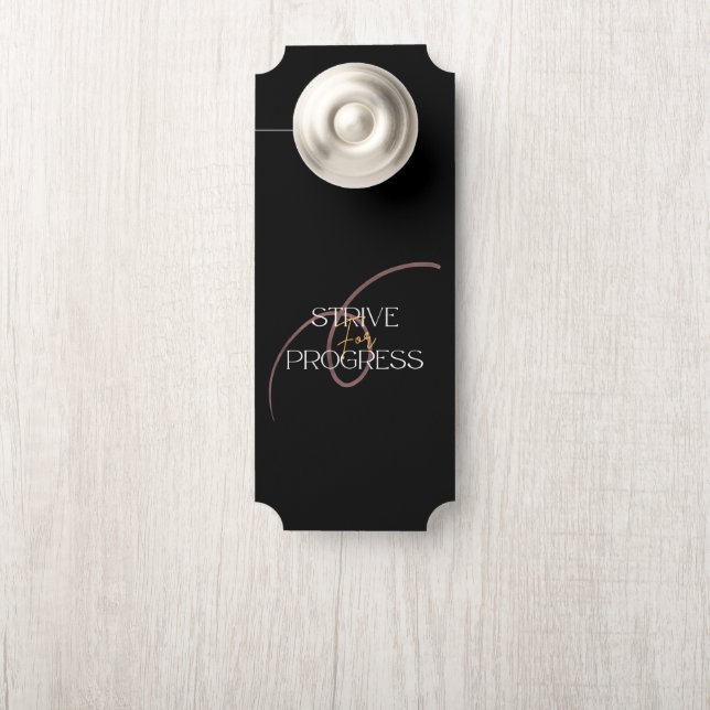 Affichette de porte En Effort Pour Progression (Sur le bouton)