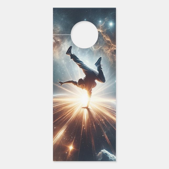 Affichette De Porte Explosion de rupture galactique dans l'espace prof (Devant)