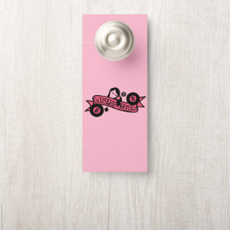 Affichette De Porte Fille chanceuse 8 Ball Fortune