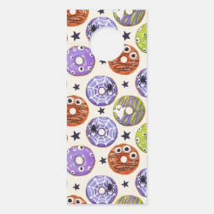 Affichette De Porte Halloween Éffrayant Funky Donuts