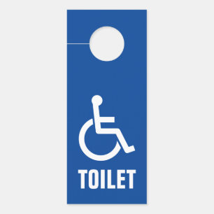Affichette De Porte Handicap Handicap Salle de toilettes pour fauteuil