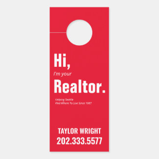 Affichette de porte immobilier