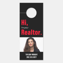 Affichette de porte immobilier