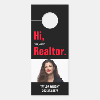 Affichette de porte immobilier