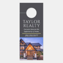 Affichette de porte immobilier