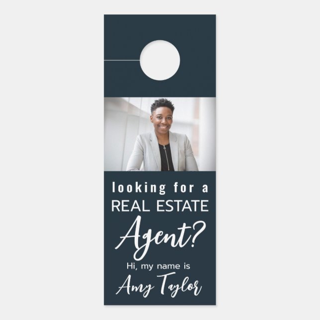 Affichette de porte immobilier (Devant)